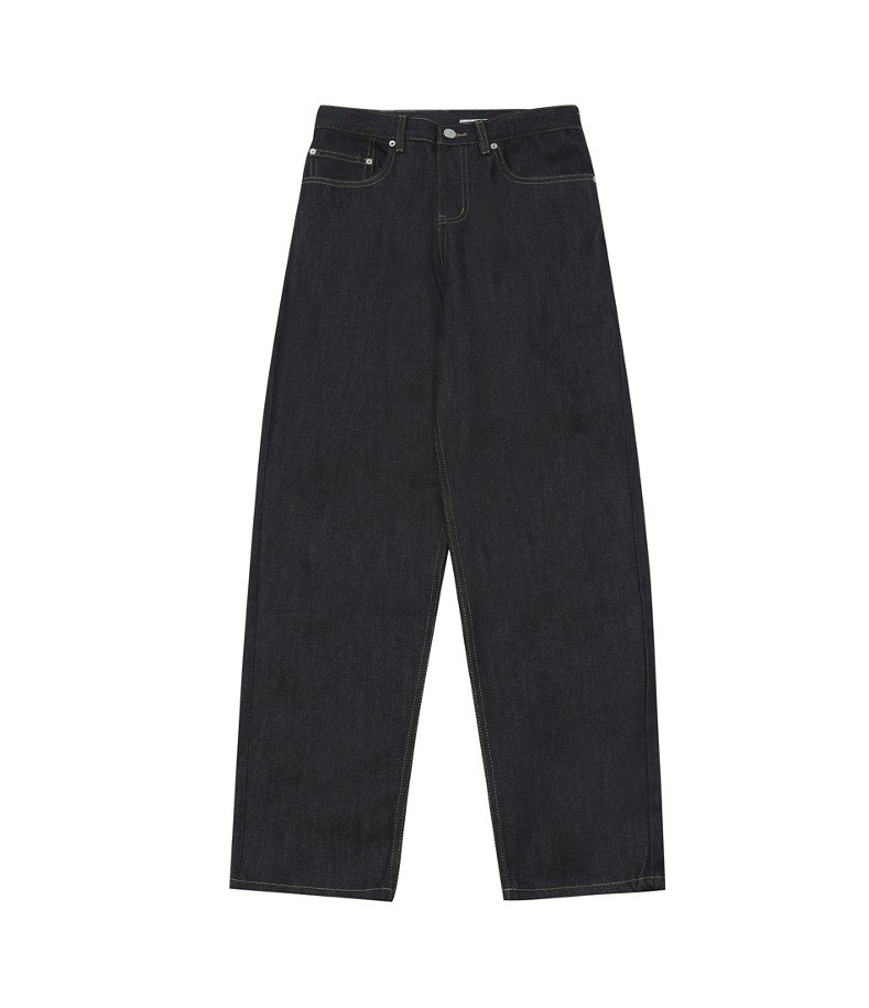 RAW INDIGO RELAXED JEANS