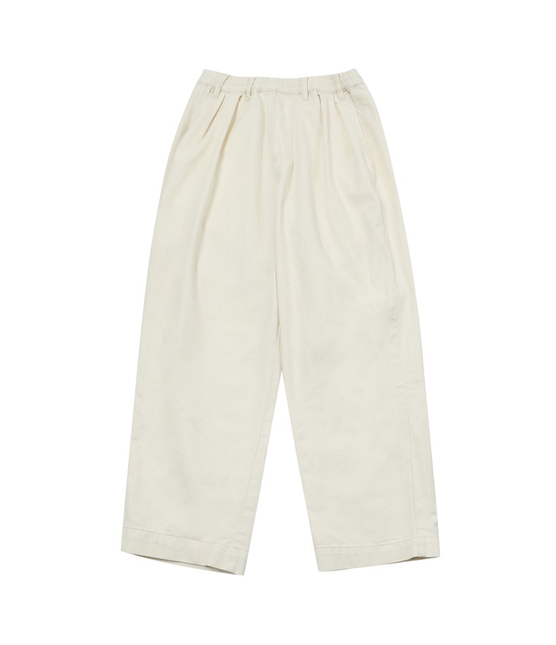 IVORY DRAWSTRING TROUSERS